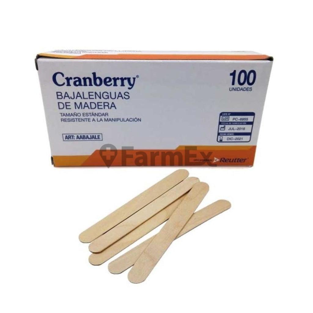 Baja Lenguas de madera x 100 unidades cranberry